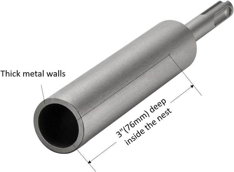 SPKLINE SDS-Plus Ground Rod Driver for 5/8 Inch and 3/4 Inch Ground Rods, 13/16" X 6-11/16"(20X170mm), 10mm Diameter Shank Fits Bosch Dewalt Milwaukee Hilti and Other SDS-Plus Rotary Hammer Drills - Image 3